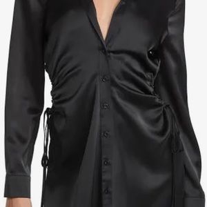 Designer Black Side Cutout Dress